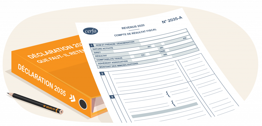 illustration mettant en avant la déclaration 2035 pour les BNC