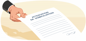 Illustration attestation de domiciliation entreprise avec modèle créé par ABC Liv