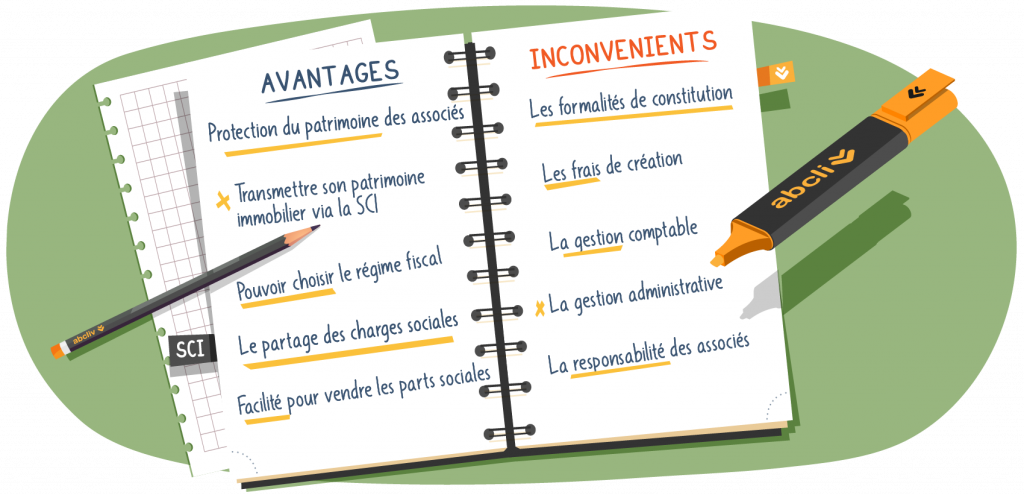 Avantages et inconvénients d'une SCI - Article par ABC liv