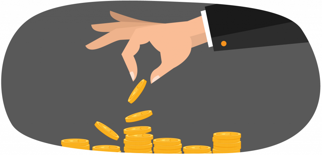 Dessin d'une main qui empile des pièces – article sur l'attestation de dépôt par ABC LIV