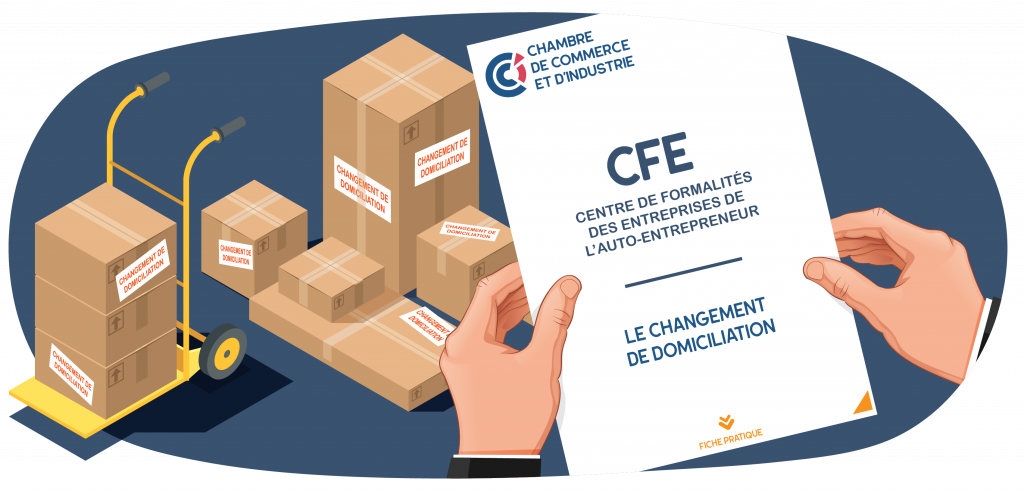 Illustration de l'article sur le changement de domiciliation réalisée par ABC Liv